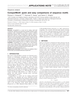CompariMotif: quick and easy comparisons of sequence