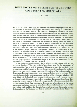 some notes on seventeenth-century continental