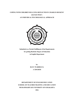 COPING WITH CHILDREN BULLYING REFLECTED IN CHARLES