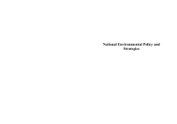 National Environmental Policy and Strategies