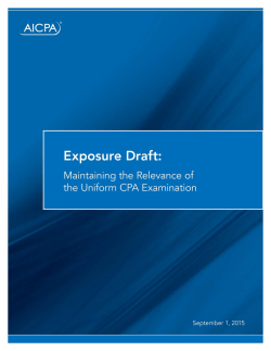 Exposure Draft