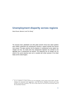 Unemployment disparity across regions
