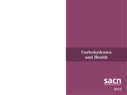 Carbohydrates and Health - The Health Sciences Academy