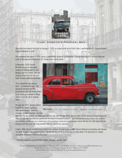 HAVANA 1959 Cuba: America`s Prodigal Son