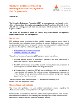 Updated: 21st March, 2017 Metacognition_evidence_review_