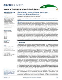 Moulin density controls drainage development beneath the