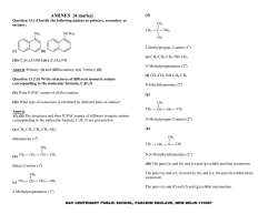AMINES [4 marks]
