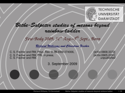 Bethe&ndash;Salpeter studies of mesons beyond rainbow-ladder