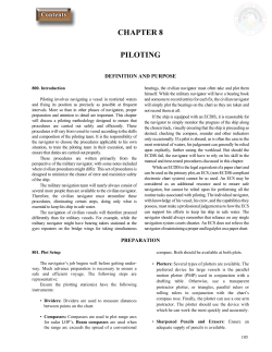 CHAPTER 8 PILOTING