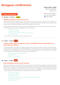 Bouygues conferences Tuesday 29 November