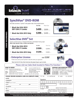SynchVue&reg; DVD-ROM