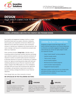 Design - Incentive Solutions