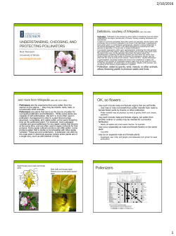 Pollination, Pollinators, and challenges