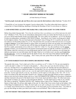 i do my greatest works in the dark