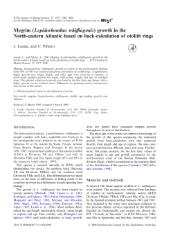 Megrim (Lepidorhombus whiffiagonis) growth in the North