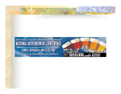 Beer Color and Residual Alkalinity