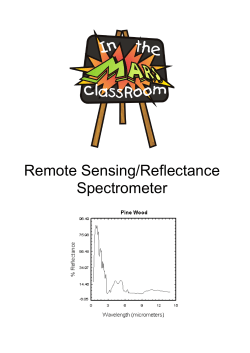 Remote Sensing/Reflectance Spectrometer
