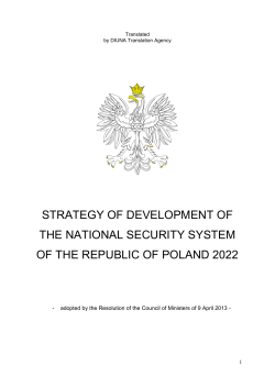 strategy of development of the national security system of the