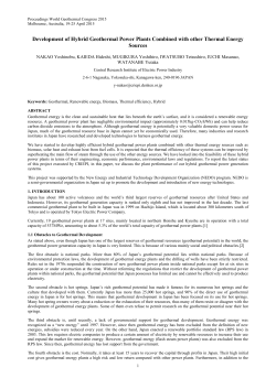 Development of Hybrid GeOthermal Power Plants Combined with
