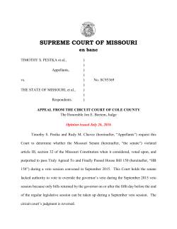 supreme court of missouri - Your Missouri Courts