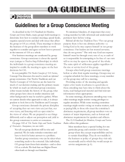 oa guidelines - Overeaters Anonymous