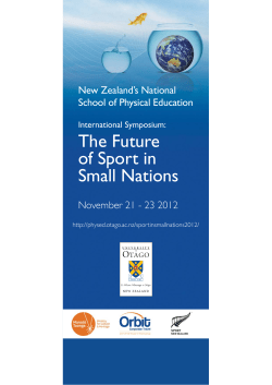 The Future of Sport in Small Nations