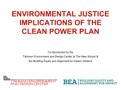 environmental justice implications of the clean power plan