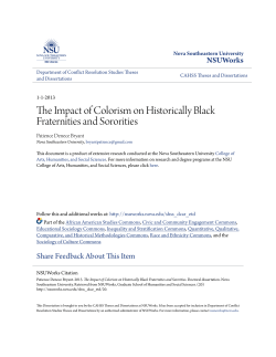 The Impact of Colorism on Historically Black