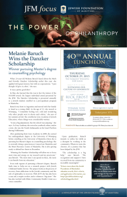 Fall 2015 - Jewish Foundation of Manitoba
