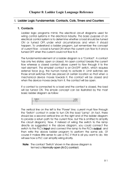 Chapter 8: Ladder Logic Language Reference - Tri-PLC