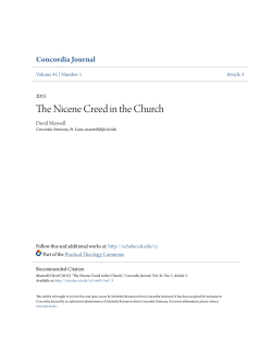 The Nicene Creed in the Church