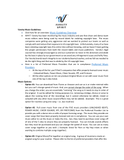 Here is a list of Preferred Music Providers that are in