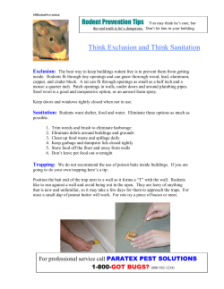 Think Exclusion and Think Sanitation