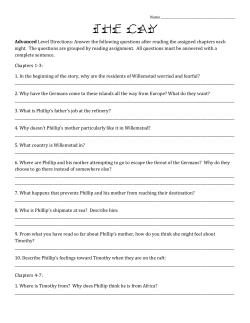Advanced Level Directions: Answer the following questions after