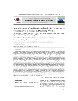 New discovery of prehistoric archaeological remnants in volcanic