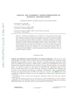 Logical and Algebraic Characterizations of Rational Transductions