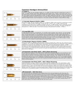 Common Handgun Ammunition