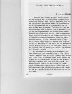 THE GIRL WHO SPOKE PIG LATIN