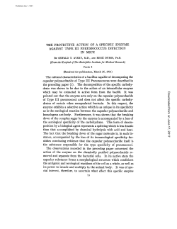 THE PROTECTIVE ACTION OF A SPECIFIC ENZYME