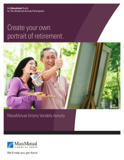 Mass Mutual 403(b) Brochure