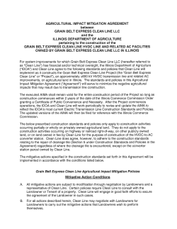 Agricultural Impact Mitigation Agreement