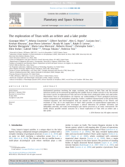 The exploration of Titan with an orbiter and a lake probe