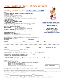 From Dusk to Dark 5K/3K Scream