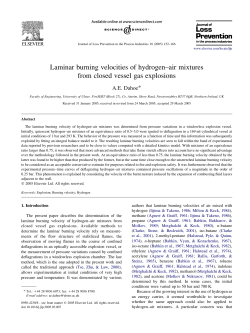 Laminar burning velocities of hydrogen&ndash;air mixtures from