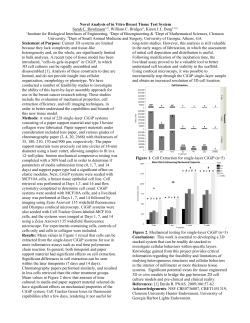 829. Novel Analysis of in Vitro Breast Tissue Test System S. C.