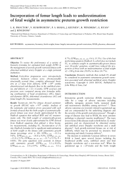 Incorporation of femur length leads to underestimation of fetal weight