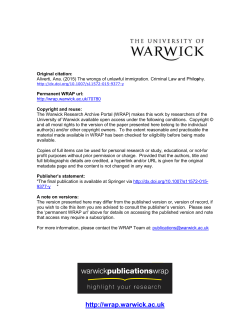 - Warwick WRAP