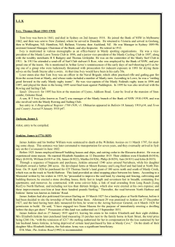 IJK Manly Biographical