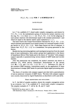 Let F be a subfield of C closed under complex conjugation, and