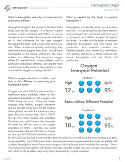 Hemoglobin (Hgb)